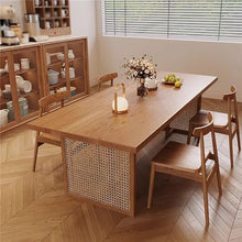 HEAIQI Coffee Table Solid Wood Dining Table Home Rectangular Large Living Room Study Desk