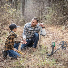 Nokta Double Score Metal Detector for Adults - Fully Waterproof, Rechargeable, Multi-Frequency, Easy-to-Use Detectors for Treasure Hunting (Double Score with Premium Digger)