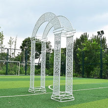 MELPHI Garden Arch Arbor Trellis for Climbing Plants Outdoor, Yard, Garden, Climbing Plants with Decorative,Outdoor Wedding Arch