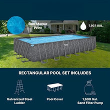 24' x 12' x 52" Rectangular Above Ground Frame Swimming Pool Set w/Pump