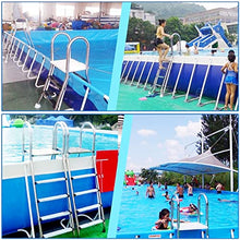 Swimming Pool Ladder Above Ground Load 250kg, Outdoor 4 Steps Double-Sided Anti Slip Pools Step Ladder, Heavy Duty Above Ground Thicken 304 Stainless Steel Stairs