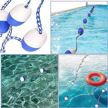 JYDQMOLS Pool Safety Rope, 15M/49.2FT Pool Rope Swimming Pool Safety Rope and Float Kit Easy to Identify Deep Water Cordon Line for Waterway/Shoal/Lake/Fishing Sites/Marine