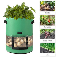 2 Size Plant Grow Bags Potato Bag Home Garden Pot Greenhouse Vegetable Growing Bags Moisturizing Garden Bag Tools (Color : C2 Size : 7 Gallon 30x35cm) (C2 10 Gallon 35x45cm)