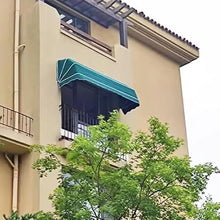 GFJYKDL Retractable Waterproof Patio Umbrella Foldable Outdoor Shelter for Balcony Terrace Garden Window & Door Protection Sunshade Canopy for Instant Shade,Verde-1.4x0.6x0.6m