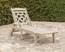 Martha Stewart by POLYWOOD® Chinoiserie Chaise Lounge in Sand