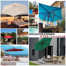 PUCNHZYNW Replacement Canopy for 6/8 Rib Patio Umbrella Beige 2m Awning Top Cover for Outdoor SunshadeWaterproof Fabric Easy Install UV Protection