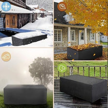 Garden Furniture Covers, Waterproof 420D Duty Oxford, Fabric Patio Table Windproof, Anti-UV, Outdoor Furniture Protection 400 x 300 x 100 cm Fabric Patio Table Windproof, Anti-UV, Protection of