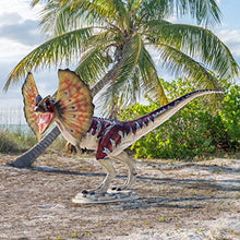 Design Toscano Jurassic-Sized Dilophosaurus Dinosaur Statue Full Color