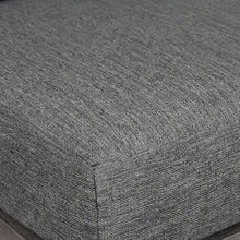 Outdoor Escape Gray Eucalyptus Wood Outdoor Patio Counter Stool with Cushions, Modern Square Seat, Durable Frame, Comfortable Gray Olefin Cushions