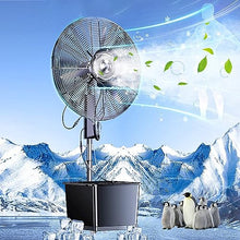 GFJYKDL Misting Fans for Outside, Cool Mist Fan, Portable Misting Fan, 3 Cooling Speeds, 42L Water Tank, for Industrial, Commercial, Residential, and Greenhouse