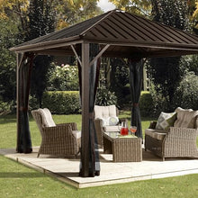 Sojag Outdoor 8' x 8' Dakota Hardtop Gazebo Dark Brown