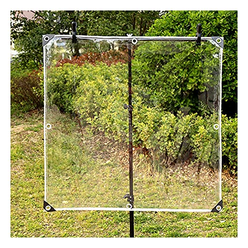 QWEASDF Waterproof Clear Tarpaulin, Clear Waterproof Cover Tarp, Clear Awning Canopy, Dustproof, Rainproof, for Open Balcony Garden Greenhouse Plant Cover, Transparent Tarpaulin,2.8x10m/9.1x32.8ft