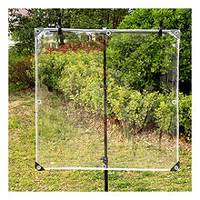 QWEASDF Waterproof Clear Tarpaulin, Clear Waterproof Cover Tarp, Clear Awning Canopy, Dustproof, Rainproof, for Open Balcony Garden Greenhouse Plant Cover, Transparent Tarpaulin,2.8x10m/9.1x32.8ft