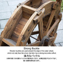 Wood Waterwheel Water Wheel Fountain, Garden Yard Pool Waterfall Stand,Garden Decoration,Waterscape Waterfall, Pool Circulation, Fir Wood,Outdoor Garden Rockery and Flowing Water Landscaping ( Size :