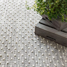 Dash & Albert Handwoven Hobnail Indoor/Outdoor Rug 8x10 Feet Grey