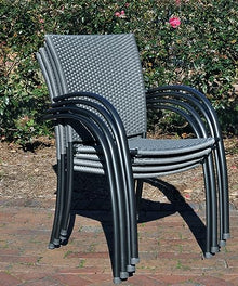KETTLER Pilano Woven Stackable Arm Chairs - Set of 4
