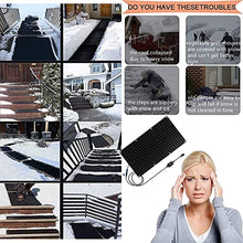 10"x 48" Snow Melting Mat, Snow and Ice Melting Mats, Slip-Proof Heated Walkway Pad, with 6 ft Long Power Cord, USB Series Connection,6 Pack