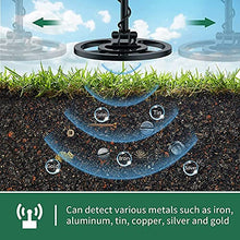 JDXQBLD Metal Detector with 10" Waterproof Search Coil, Easy Installation Metal Detecting Tool, Portable Handheld LCD Display Screen Metal Detector Practical and Convenient