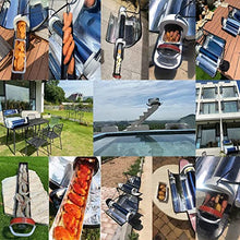 4.5L Solar Cooker Stainless Steel Stove Oven Smoke Free Food Grade, 550°F Foldable Outdoor Camp Travel Grill, Green&Healthy Way to Cook