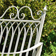 Zaer Ltd. Outdoor Metal Rocking Arm Chair (Arm Chair, Antique White)