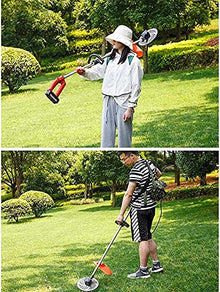 Cordless Lawn Mower Corn Harvester-Multifunctional Rice Wheat Farm Machinery Household Mower Lever Handle More -Brushed 24V
