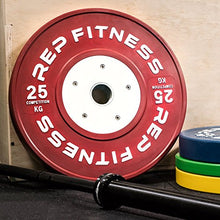 REP Competition Bumper Plates 90kg Set Green Yellow Blue
