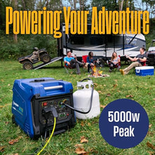 Westinghouse 5000 Peak Watt Super Quiet Dual Fuel Portable Inverter Generator, Wheel & Handle Kit, Gas & Propane Powered, RV Ready, CO Sensor, Parallel Capable