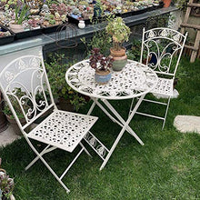 Daily Accessories Outdoor Folding Table and Chairs Garden Patio Table 2 Large Chairs Rust Proof | Weatherproof
