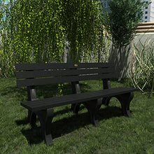 Aurora Traditional 6 ft Park Bench, Black