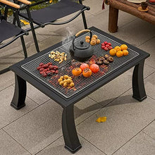 YUHUAWF Grill Outdoor Camping Barbecue Rack Table Outdoor Heating Carbon Stove Fireplace Tea Cooking Household Indoor Grill BBQ Grill(A)