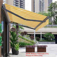 WZUOPG Manual Retractable Awning Door Window Awning Shelter Outdoor Canopy Home Deck Canopy with Manual Crank Handle（Frame Included ）