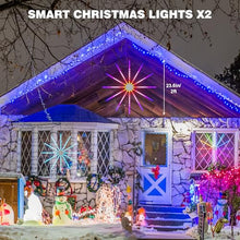 Curoee Christmas Light Show Set, 20ft Prelit Christmas Tree, Smart Snowflake Lights, LED Christmas Lights App Control & Music Sync for Party Wedding Christmas Decorations Gifts