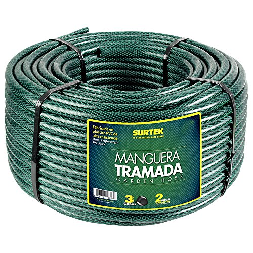 SURTEK Garden Hose - 1" x 100m Braided Reinforced Watering Hose - M1T100