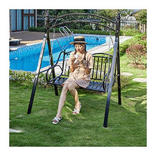 KYTGFH Patio Swing Chair with Stand - for Garden Backyard Outdoor Swing Chairs for Adults,Princess Swing Bed Garden Swing Lazy Daze Hammocks Swing Bench Suitable for Patio,Garden