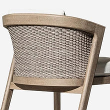 ocpcrn Lounge Chair Scandinavian Outdoor Rope Woven Dining Chair Simple Patio Villa Garden