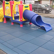 Rubber-Cal Eco-Safety Interlocking Playground Tiles Terra Cotta 21.1 Sq.Ft. Coverage