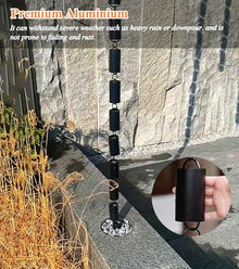 LZPHGB Bamboo Rain Chain for Gutters, Ornamental Rainwater Diverter, Enhances Outdoor Decor with Natural Waterfall Effect,Size_name-6m (19.7ft)