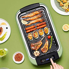 AFPSDLFJDLS Smokeless Electric Pan Grill Household BBQ Raclette Non-stick Griddle For Family Party