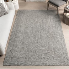 nuLOOM Braided Indoor/Outdoor Area Rug 12' x 18' Wynn Salt and Pepper