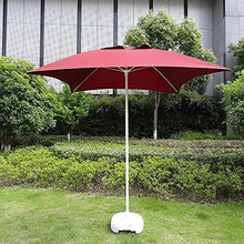 PUCNHZYNW Replacement Canopy for 2x2m Patio Umbrella Waterproof Fabric 4-Rib Replacement Cover for Market Table Beach Garden Lawn Terrace Courtyard - Wine Red