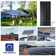 RENJJPBO 80 Watt 20 Volt Monocrystalline Solar Panel Module Off Grids PV Power for RV Boat Shed Farm Home House Rooftop Residential Commercial House