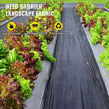 YYHJ Ground Cover Weed Barrier Control Membrane,Landscape Fabric Heavy-Duty,Gardening Mat 90gsm,Woven UV Stabilised,for Garden,Courtyards,Landscaping and Planting Bedsand (Battery *1 : 4X100m)