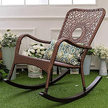 Comfortable Relax Rocking Chair Outdoor Indoor Lounge Chair for Garden Patio Balcony Backyard Porch Rocker