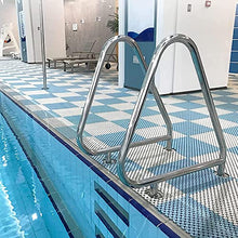 BSNANCA Pool Handrail Swimming Pool Entrance Handrails Humanized Silver Pool Rail Spa Handrails with Accessories Pool Railing for Inground Pool, Easy to Install, 1Pcs/2Pcs ()