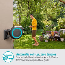 Gardena Wall Mounted Retractable Hose Reel, 100 Feet, Standard, Turquoise