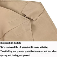 MXJCKSOQ Beige Parasol Replacement Canopy 2.5m/2.7m/3.5m 6/8 Ribs Garden Umbrella Cover Fabric for Yard Beach Outdoor Use - Easy Install,Khaki-4.0m/8-ribs