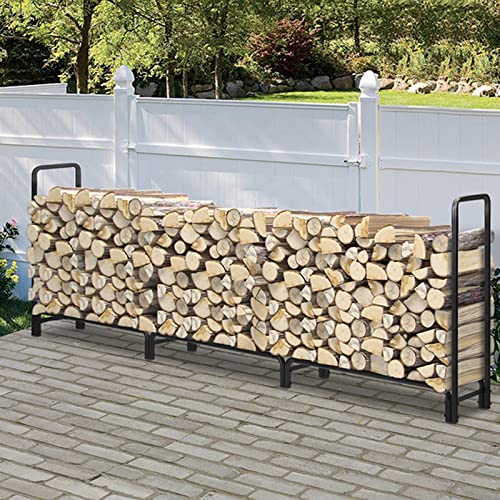 TBLOTYD Large 12ft Firewood Rack ace Storage Outdoor Indoor Wood Stacker Stand for Floor Log Carrier with Oversized Capacity