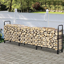 TBLOTYD Large 12ft Firewood Rack ace Storage Outdoor Indoor Wood Stacker Stand for Floor Log Carrier with Oversized Capacity