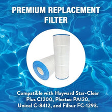 Doheny's PA1201 Pool Spa Filter | Repl. Filters for Hayward Star-Clear Plus C1200 | Replaces Pleatco PA120, Unicel C-8412, Filbur FC-1293 | OD: 8 15/16”, Length: 23 1/4”, T & B Openings: 4” | 12-Pack