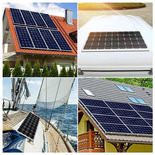 Solar Panel Kit,200W Solar Panels, High Efficiency Monocrystalline Module PV Power Charger, for Boat, Caravan, RV, and Other Off Grid